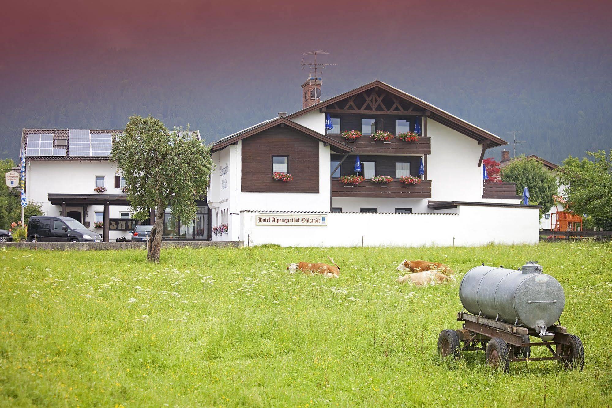 Alpenhotel Ohlstadt Eksteriør billede